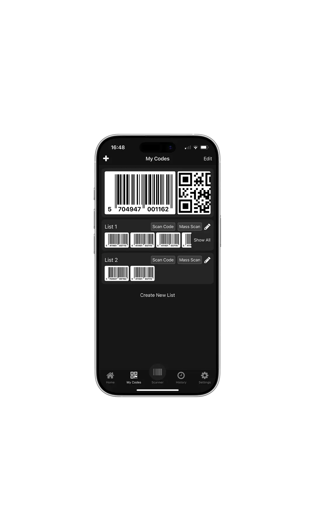 CodeCore on iPhone 16