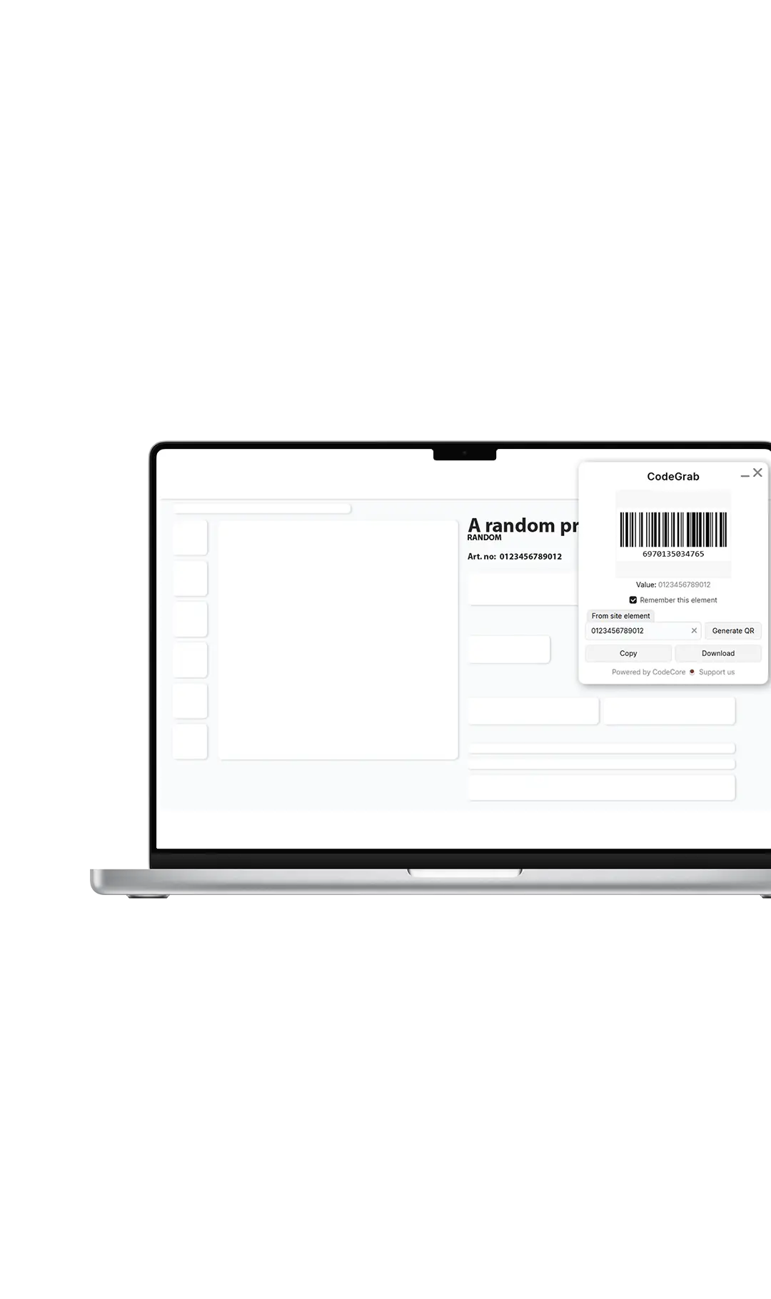 CodeGrab on MacBook Pro M4