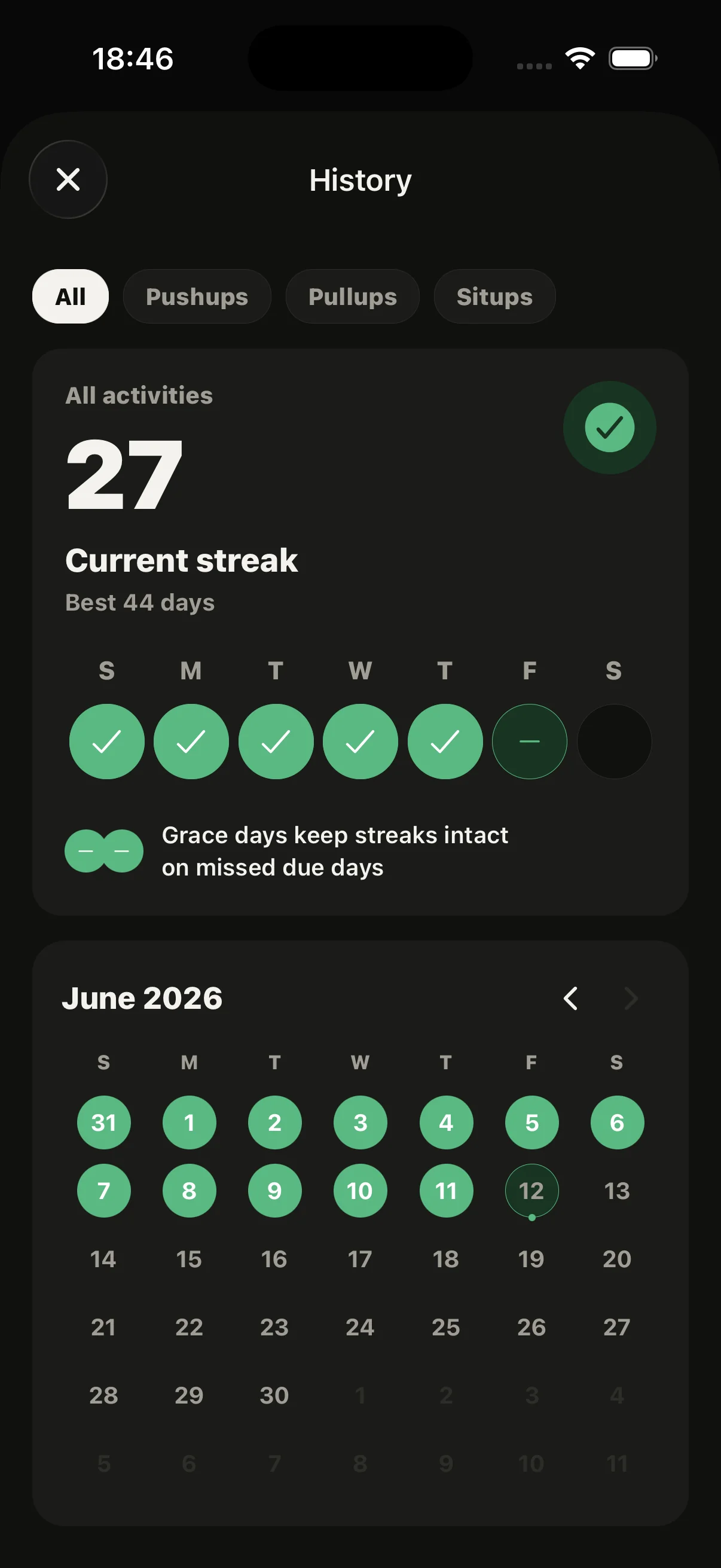 Screenshot of application