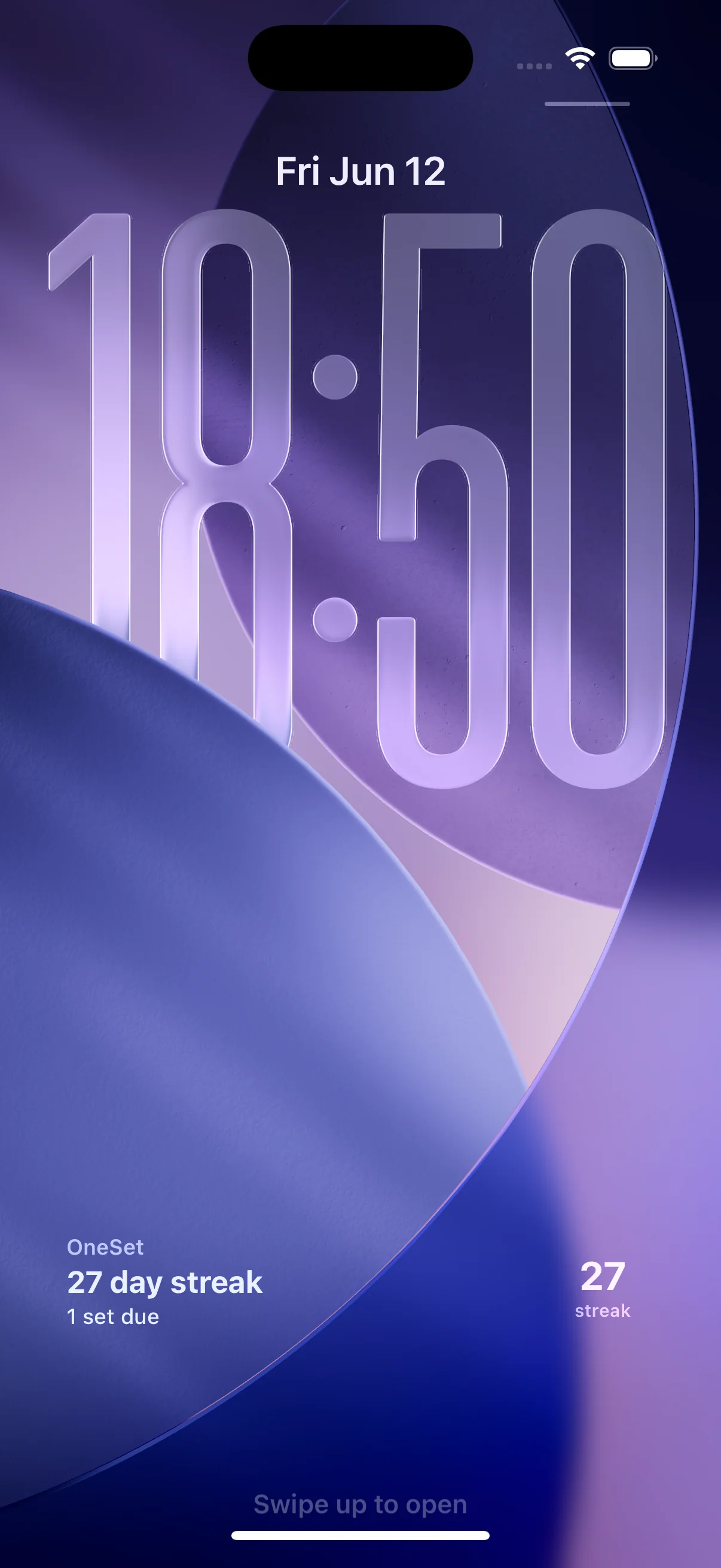 Screenshot of application