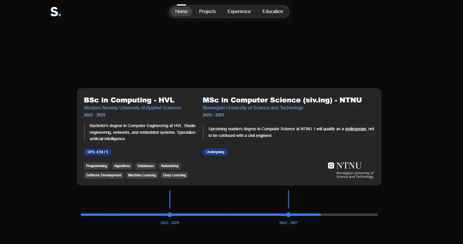 Screenshot of application
